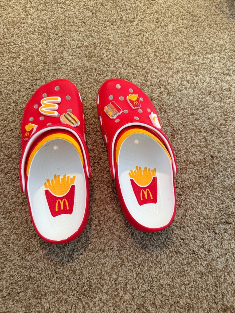 McDonald's Red and Yellow Novelty crocs